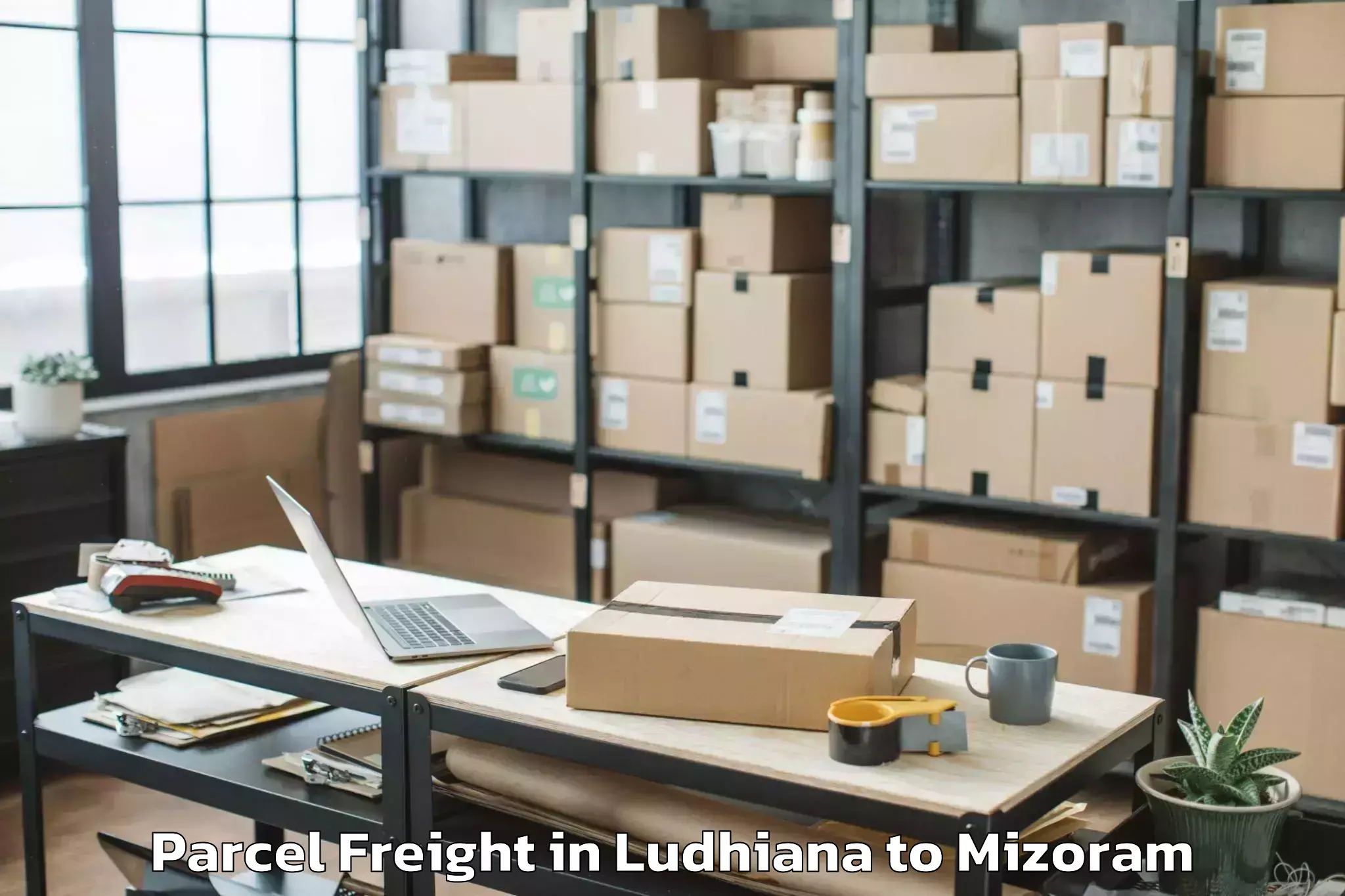 Affordable Ludhiana to Saitual Parcel Freight